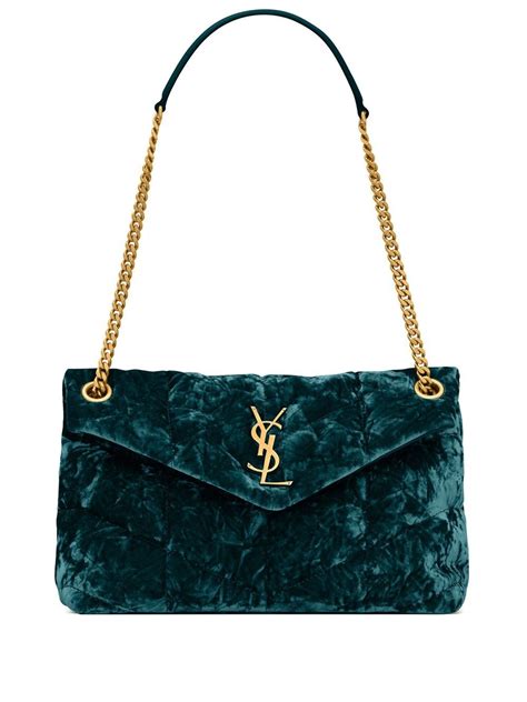 ysl teal velvet clutch|vintage ysl handbags.